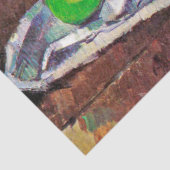 Fruit, glas en appelen, Cezanne Tissuepapier (Detail)