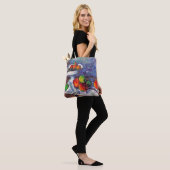 Fruit, glas en appelen, Cezanne Tote Bag (Op model)