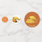 Fruit & Goud Thanksgiving Tafelconfetti Confetti (Voorkanten)
