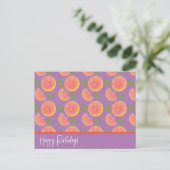 Fruit Grapefruit Confetti Patroon Briefkaart (Staand voorkant)
