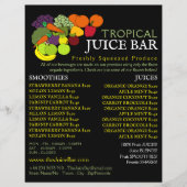 Fruit & Groenten, Juice Bar Reclame Flyer (Voorkant)