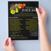 Fruit & Groenten, Juice Bar Reclame Flyer (Hand)