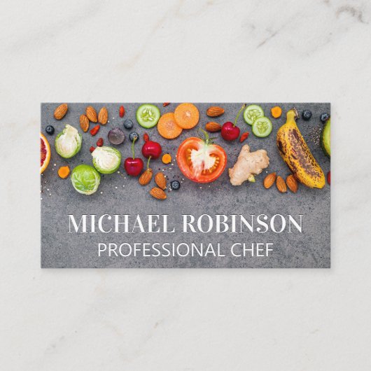 Fruit Groenten Noten Kruiden | Culinair Visitekaartje (Voorkant)