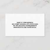 Fruit Groenten Noten Kruiden Specerijen  Visitekaartje (Achterkant)