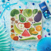 Fruit Groenten Verjaardagsfeestje Douche Papieren Bordje (Feest)