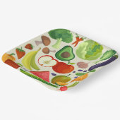 Fruit Groenten Verjaardagsfeestje Douche Papieren Bordje (Gebogen)