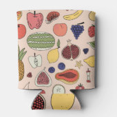 Fruit Hand getrokken  illustratie. Blikjeskoeler (Achterkant)