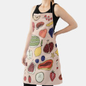 Fruit Hand getrokken  illustratie. Schort (Insitu)