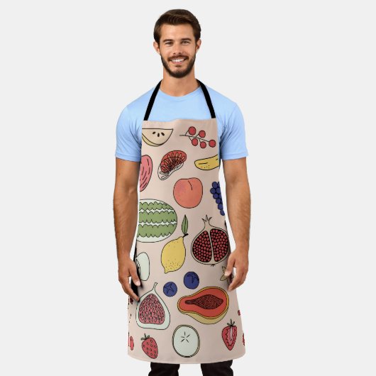 Fruit Hand getrokken  illustratie. Schort (Gedragen)