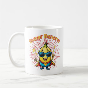 Fruit Held: Super Banaan Avontuur kawaii Koffiemok