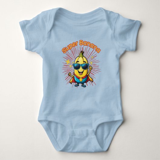 Fruit Held: Super Banaan Avontuur kawaii Romper (Voorkant)