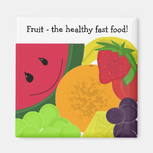 Fruit het Gezonde Fast Food Magneet