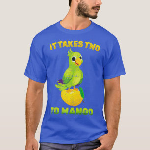 fruit - het kost twee keer mango - papegaaivogel - t-shirt