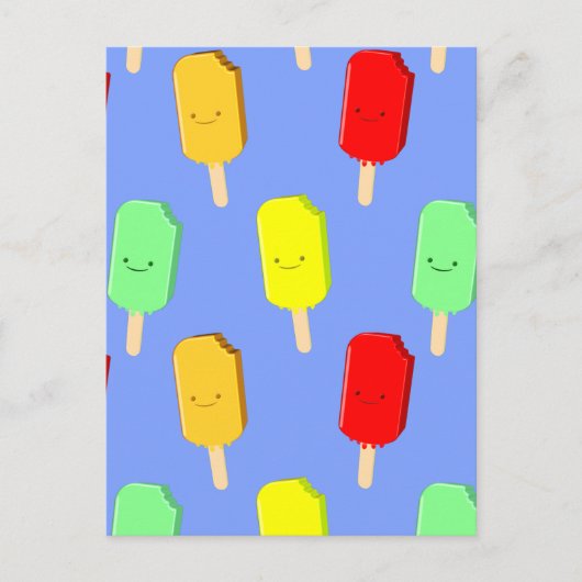 Fruit-ijspatroon Briefkaart (Voorkant)