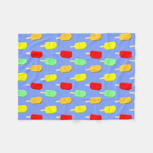 Fruit-ijspatroon Fleece Deken (Voorkant (Horizontaal))