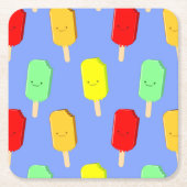 Fruit-ijspatroon Kartonnen Onderzetters (Voorkant)