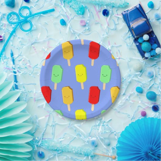 Fruit-ijspatroon Papieren Bordje (Feest)