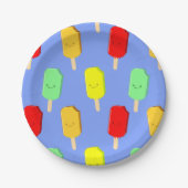 Fruit-ijspatroon Papieren Bordje (Voorkant)