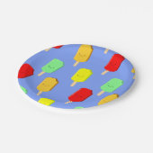 Fruit-ijspatroon Papieren Bordje (Gekanteld)