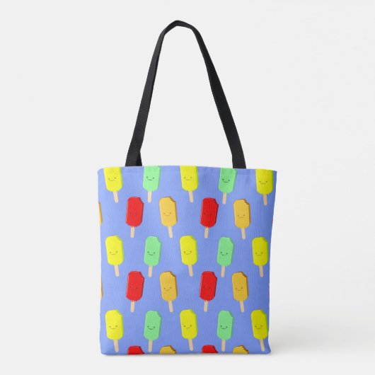 Fruit-ijspatroon Tote Bag (Achterkant)