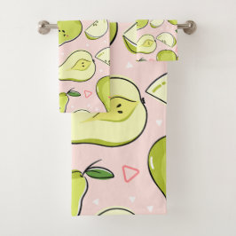Fruit Illustratie Bad Handdoek