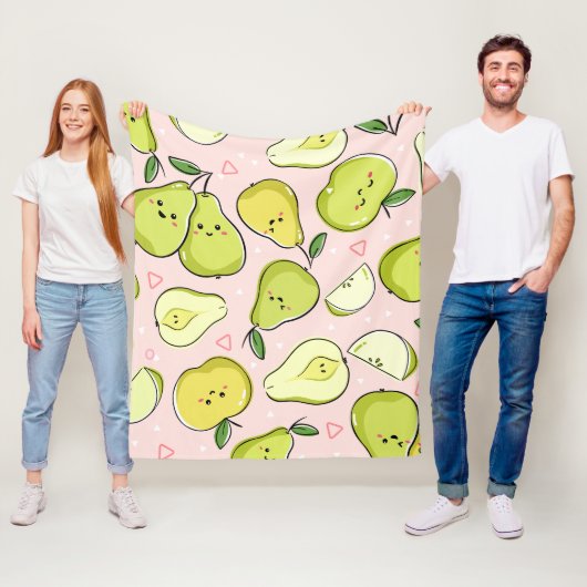 Fruit Illustratie Fleece Deken (In situ)