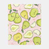 Fruit Illustratie Fleece Deken (Voorkant)