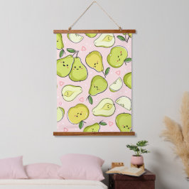Fruit Illustratie Hangend Wandkleed