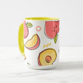Fruit Illustratie Kunstwerk Mok (Voorkant links)