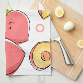 Fruit Illustratie Theedoek