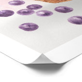 Fruit in mand waterverf poster (Hoek)