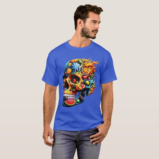 Fruit Inferno schedel T-shirt (Voorkant volledig)