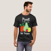 Fruit is mijn jam Go veganistisch T-shirt (Voorkant volledig)