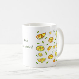 Fruit is zomer Minimalistische Cute Koffiemok