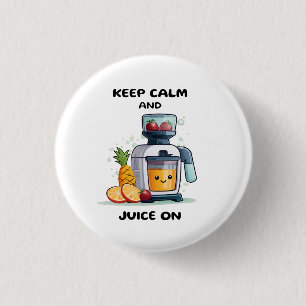 Fruit Juicer Blijf Kalmpjes En Sap Gezondheid Ronde Button 3,2 Cm