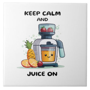 Fruit Juicer Blijf Kalmpjes En Sap Gezondheid Tegeltje
