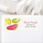 Fruit kind feestje verjaardagsretour label (Insitu)