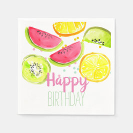 Fruit kind party twotii fruitige party servet