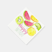 Fruit kind party twotii fruitige party servet (Hoek)