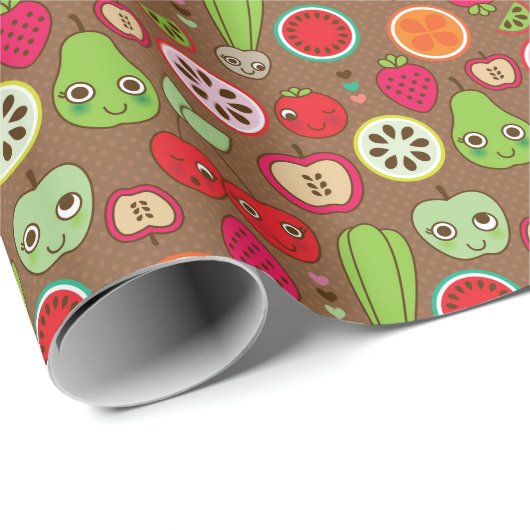 Fruit Kitchen Pattern Cadeaupapier (Rol Hoek)