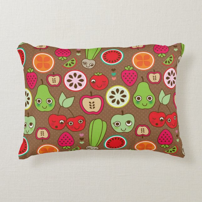 Fruit Kitchen Pattern Decoratief Kussen (Voorkant)
