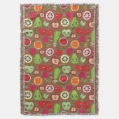 Fruit Kitchen Pattern Deken (Voorkant Verticaal)