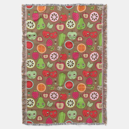 Fruit Kitchen Pattern Deken (Voorkant Verticaal)