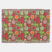 Fruit Kitchen Pattern Deken (Voorkant)