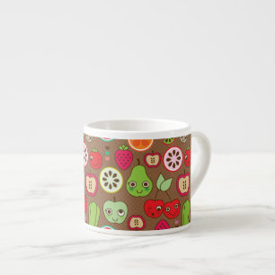 Fruit Kitchen Pattern Espresso Kop