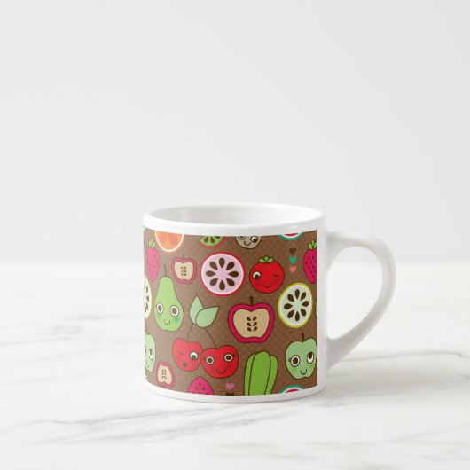 Fruit Kitchen Pattern Espresso Kop (Rechts)