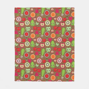 Fruit Kitchen Pattern Fleece Deken
