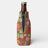 Fruit Kitchen Pattern Flesjeskoeler (Fles Achterkant)