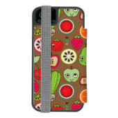 Fruit Kitchen Pattern Incipio iPhone Portemonnee Hoesje (Agenda Achterkant)