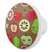 Fruit Kitchen Pattern Keramische Knop (Rechts)